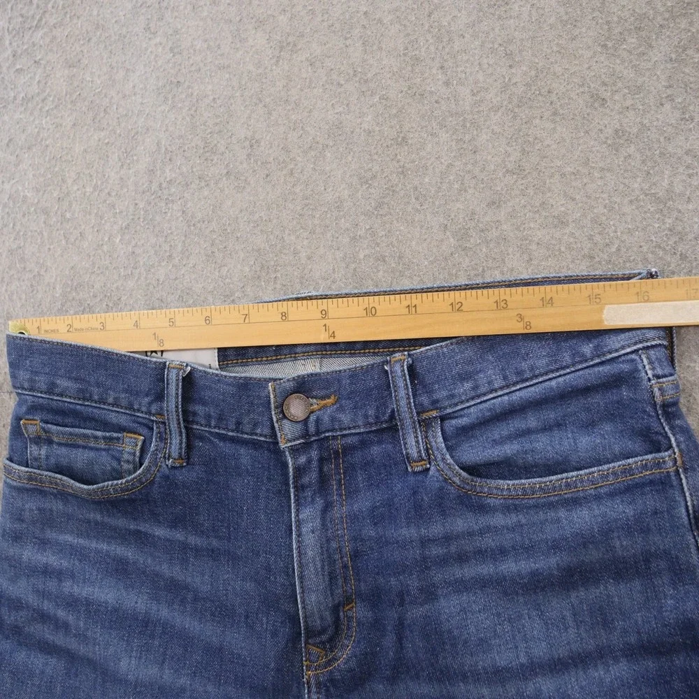 Banana Republic Jeans Mens 32 Blue Slim Straight Fit Mid Rise Zip Fly Denim